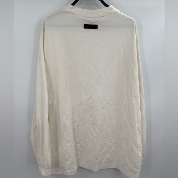 Fog Essentials Fear Of God White Oversize Long Sleeve Tee T-shirt Size Medium - Picture 6 of 16